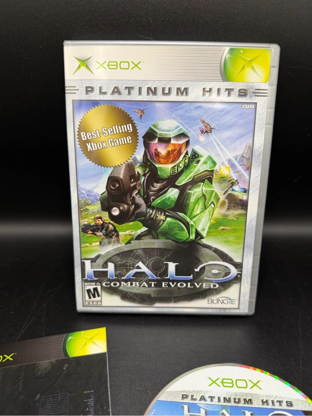 Halo : Combat Evolved (Microsoft Xbox, 2001) Platinum Hits CIB Complete